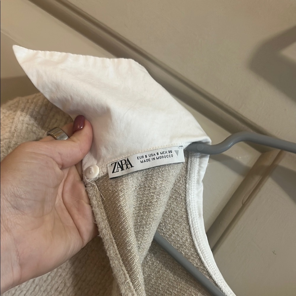 Zara Cream Knit Top